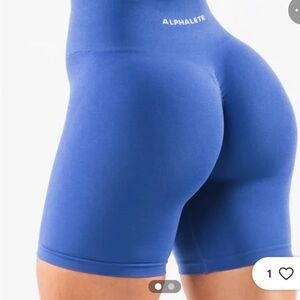 Alphalete Women's Vibrant Blue Bike Shorts 6.5 inch